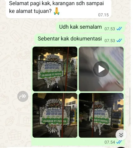 Pengiriman Papan Bunga Selamat Wareng Butuh
