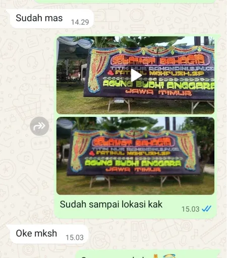 Pengiriman Papan Bunga Wareng Butuh