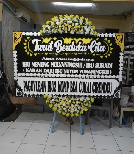 Papan Bunga Duka Wareng Butuh